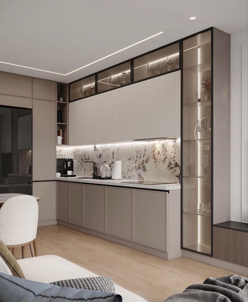 Cuisine beige minimaliste — visuel 2