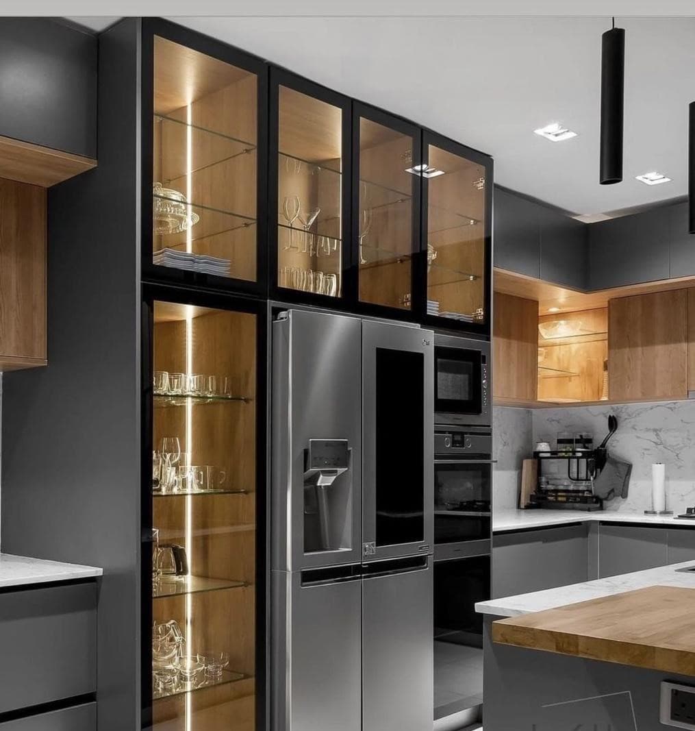 Cuisine bois et pierre — Ambiance chaleureuse — visuel 2