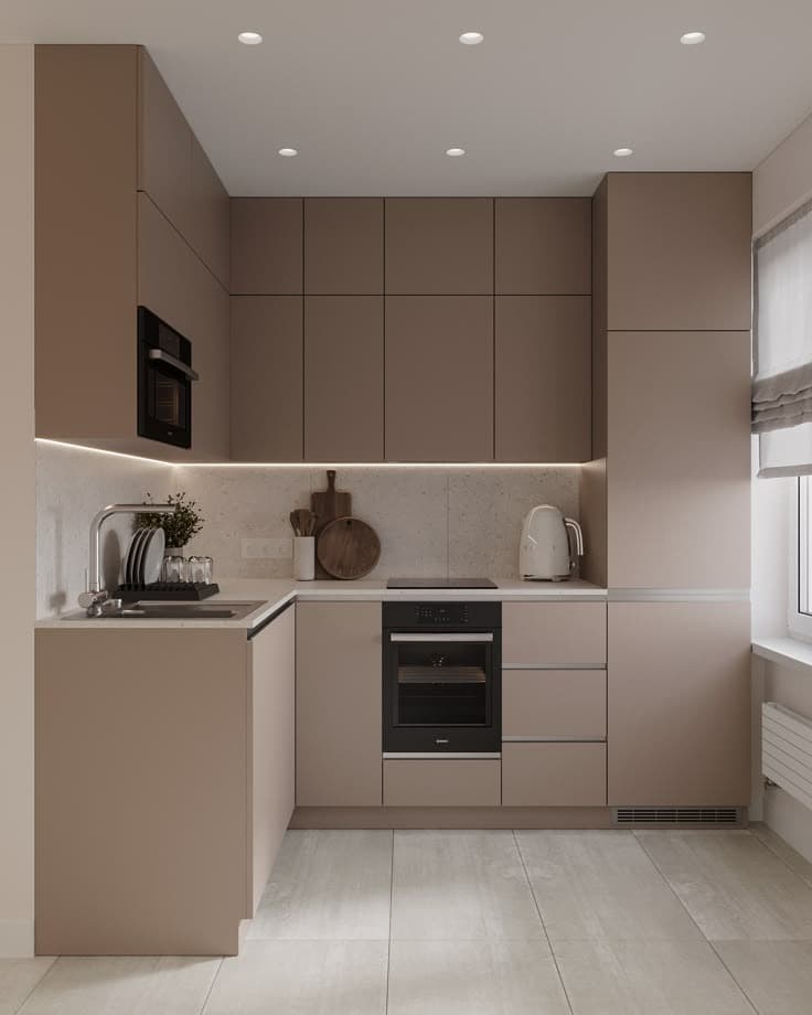 Cuisine gris et bois — Plan clair — visuel 2