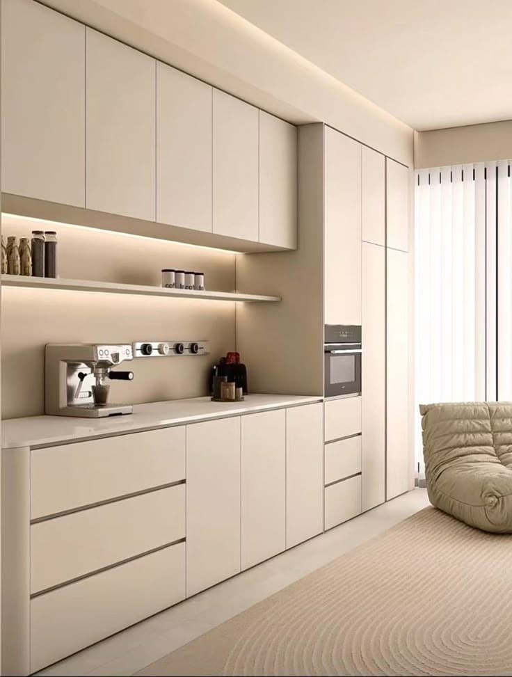 Cuisine minimaliste — Tons sable — visuel 3