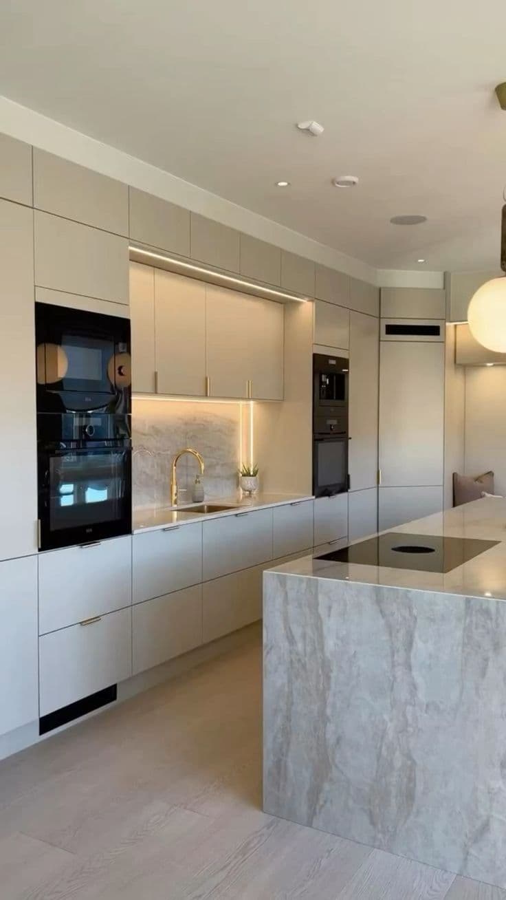 Cuisine moderne gris clair — visuel 6