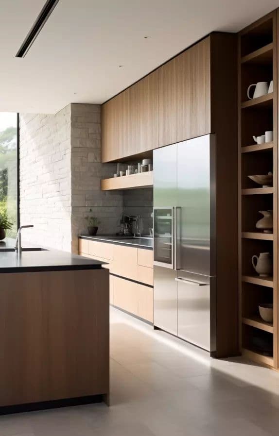 Cuisine moderne — plan de travail clair — visuel 3