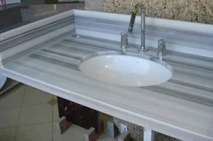 Plan vasque double en marbre — visuel 3